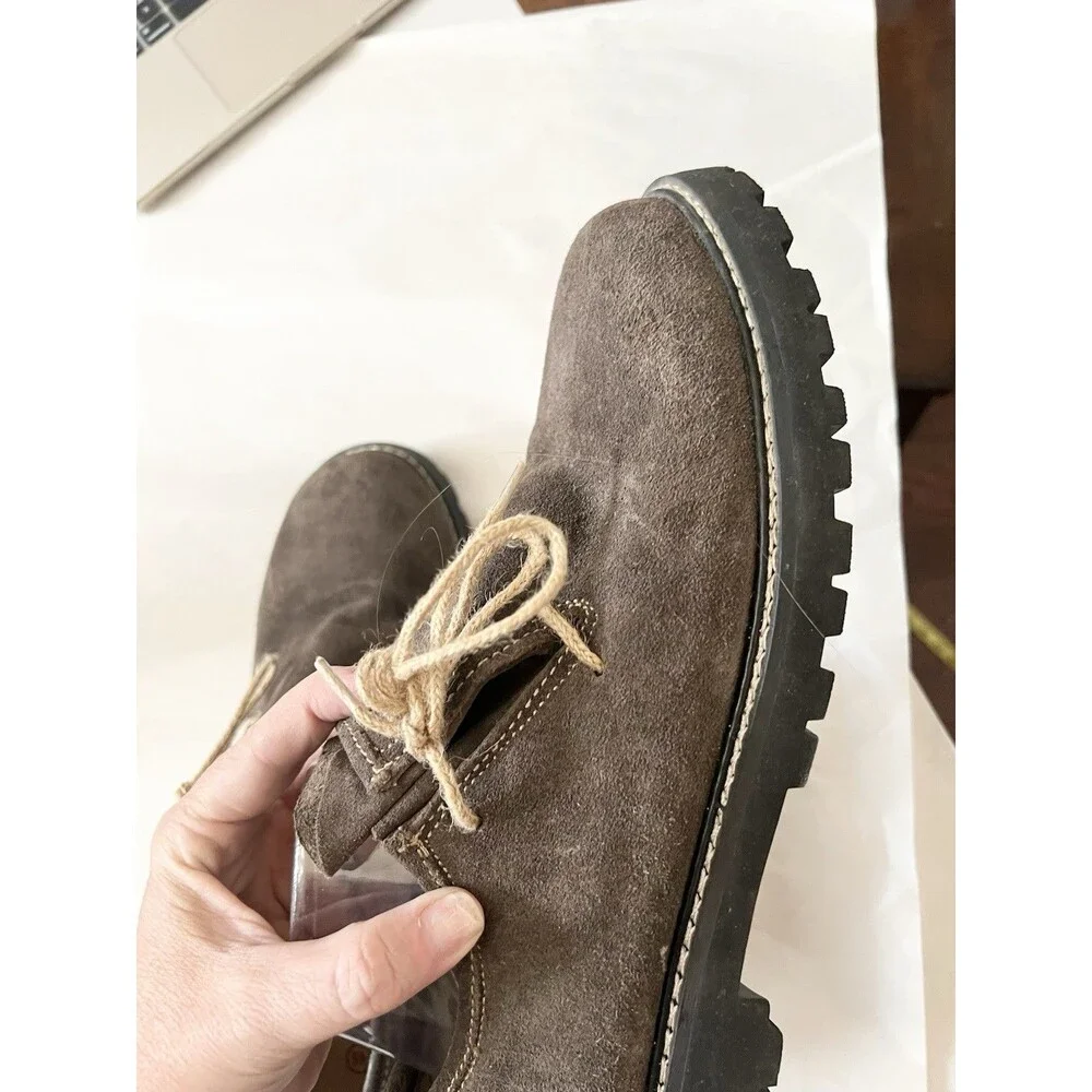 Fuchs Trachtenmoden German Bavarian Loafer 11 45 Oktoberfest  Shoes Brown Suede